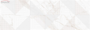 Плитка Laparet Century белый матовый декор (25х75)